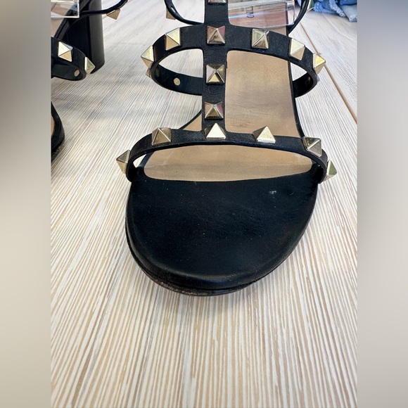 VALENTINO ROCKSTUD CALFSKIN ANKLE STRAP SANDAL 60MM
 size 38 1/2 (8) - Picture 11 of 16